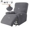 4Pcs/Set Nordic Recliner Sofa Cover 1Seater Jacquard Anti-Slip Armchair Slipcover Relax Home Single Couch Covers For Living Room