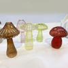 Transparent Mushroom Hydroponic Glass Vase Aromatherapy Bottle Creative Home Flower Table