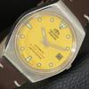 JAPAN VINTAGE ORIENT AUTOMATIC 46941 MENS YELLOW COLOR DIAL WATCH A701803-5 R207-a701803