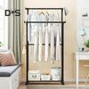 Modern Modular Storage Rack Coat Hanger Strong Load-bearing Easy Assembly Double Rod Coat Clothes Hanger Rack