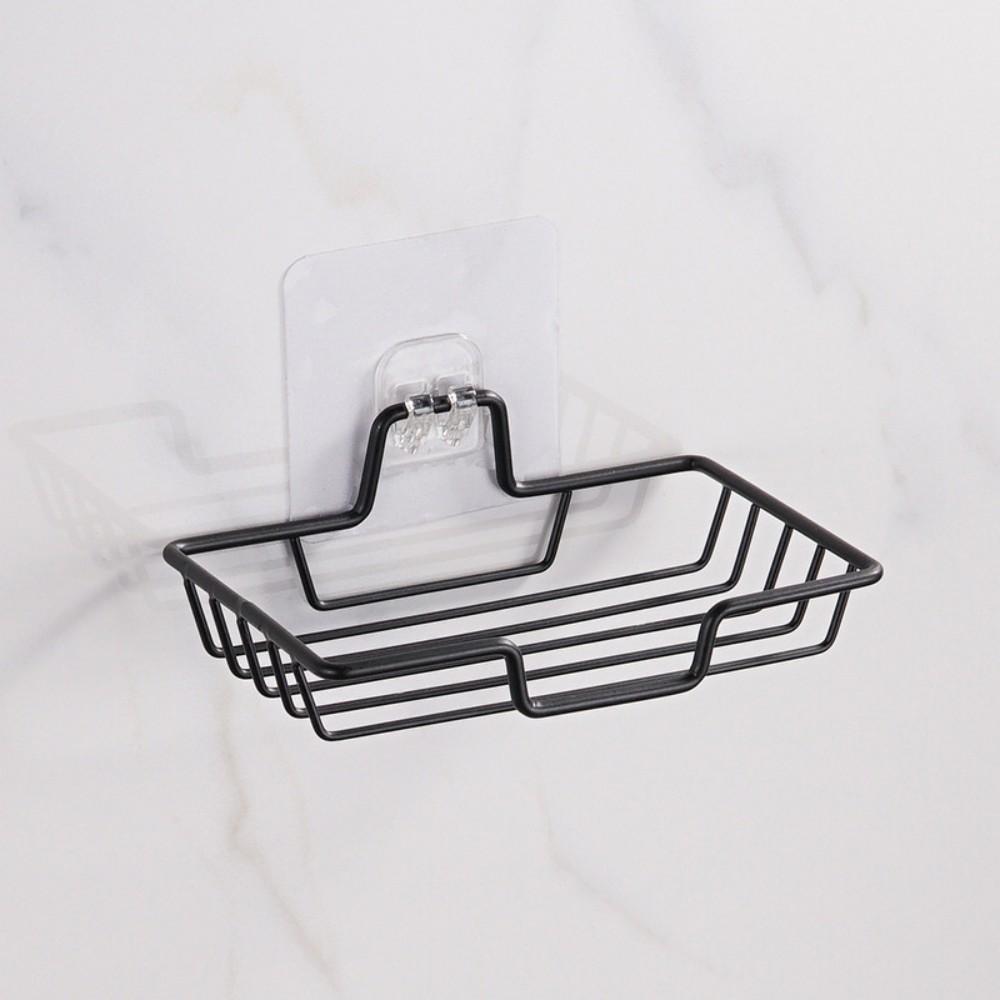 1 Подставка для мыла из нержавеющей стали для дома, Настенная мыльница без сверления, Подходит для ванной комнаты, кухни, Квадратная