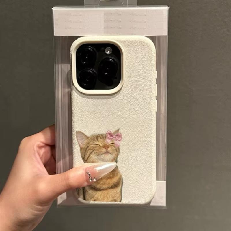 Милый Мультяшный Кот Чехол для Телефона Для iPhone 17 Air 16 15 14 13 12 11 Pro Max 15 14 Plus X XR XS Max Защита Мягкий Чехол