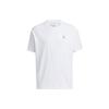 Adidas Alphabet Print Round Neck Sports T-Shirt Unisex Tops White IB7646
