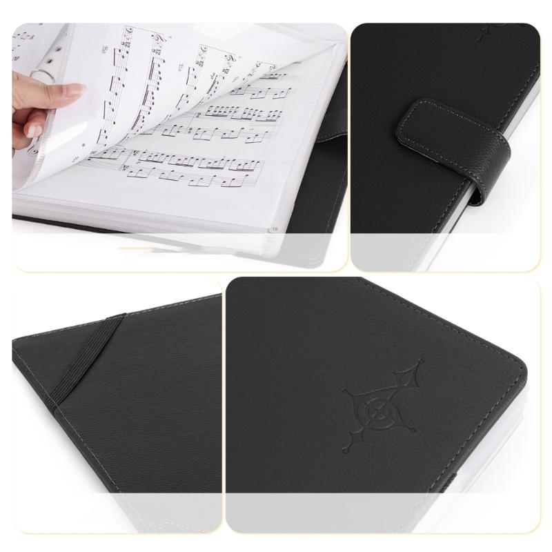 Detachable Notebook Binders Music Organizer Sheet Music Storage Pocket Sheet Music Folder Sheet Music Binders Organizer