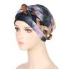 8 Colors New Fashion Braid Tie Dyed Multicolor Soft Muslim Hijab Turban Hat