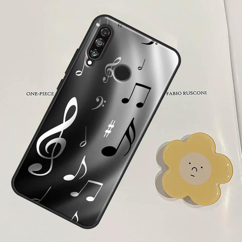 Символ Музыкальная нота Пианино Для Huawei Nova Y60 Y70 Y90 Y61 Y91 3i 7i 8i 11i Nova 9 10 SE 11 Pro P20 P40 P30 Lite Чехол