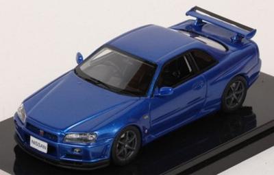 SKYLINE V spec R34 Bayside Blue Готовое изделие WIT'S 1/43 GT-R