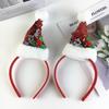Festive Sequined Christmas Hat Headband Hair Accessory