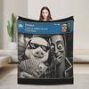 John Pork Triple T Sahur Is Calling Back To School Flannel Blankets Winter Warm Soft Throw Blanket Bed Bedspread Sofa Bed Cover