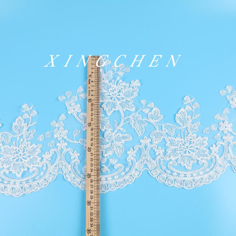 Lace Bone Rope Embroidery Lace Width 28Cm Wedding Dress Veil Wedding Shoes Dress Clothing Accessories Skirt Decorative Lace