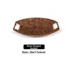 Plastic Imitation Rattan Wicker 3 Sizes Fork Spoon Basket  Restaurant Serving Tabletop Display