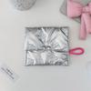Zipper Button Sanitary Mat Bag Love Bow Credit Card Holder Simple Makeup Organizer  for Woman Girls