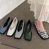 Spring Summer New Mary Janes Flats Shoes Lolita Retro Women Sandals Dress Fashion Chunky Shallow Shoes PU Leather