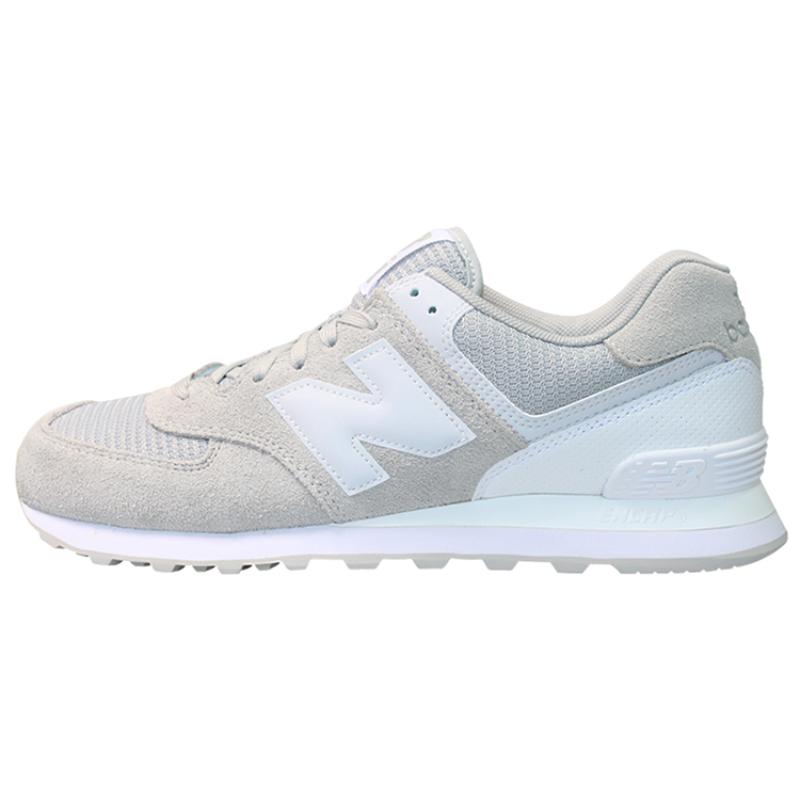 New Balance 574 Светло-серые Белые Кроссовки ML574WB