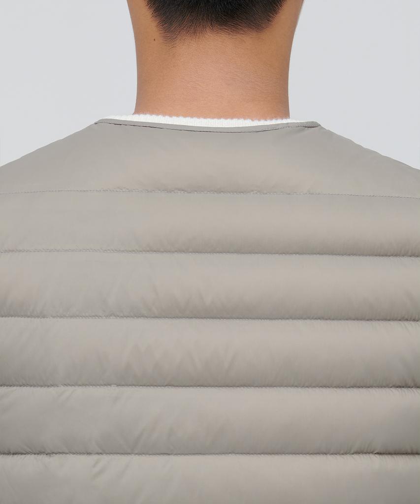 Musinsa Standard V-Neck Light Down Vest [Beige]
