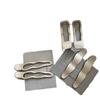Cold Wind Metal Silver Wavy Lines Hairpin Pair Geometric Rectangular Water Drop Duck Bill Clip Bangs Clip Explosion