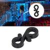 150Pcs S Shaped Hooks Sturdy   Plastic Dual Ends Multipurpose Christmas Light Clips for Party Lights Decoration