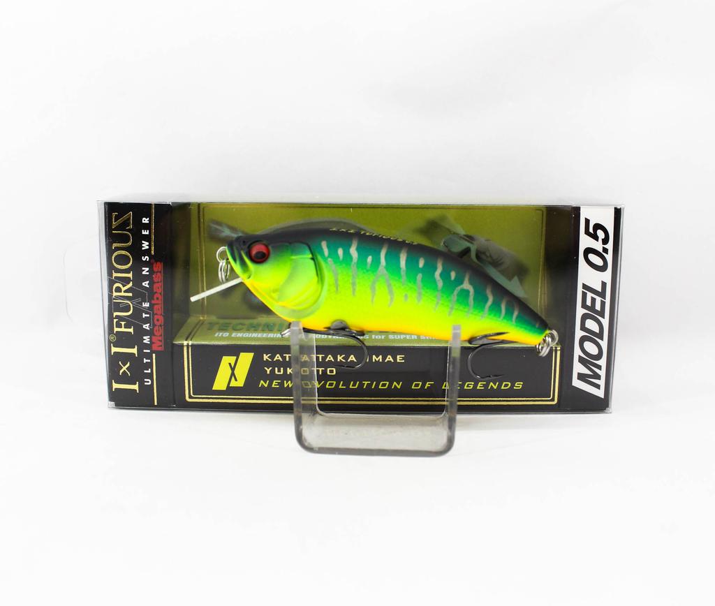 Megabass IXI Furious 0.5 64 мм 1/4 унции Плавающая приманка Мат Тигр (2284)