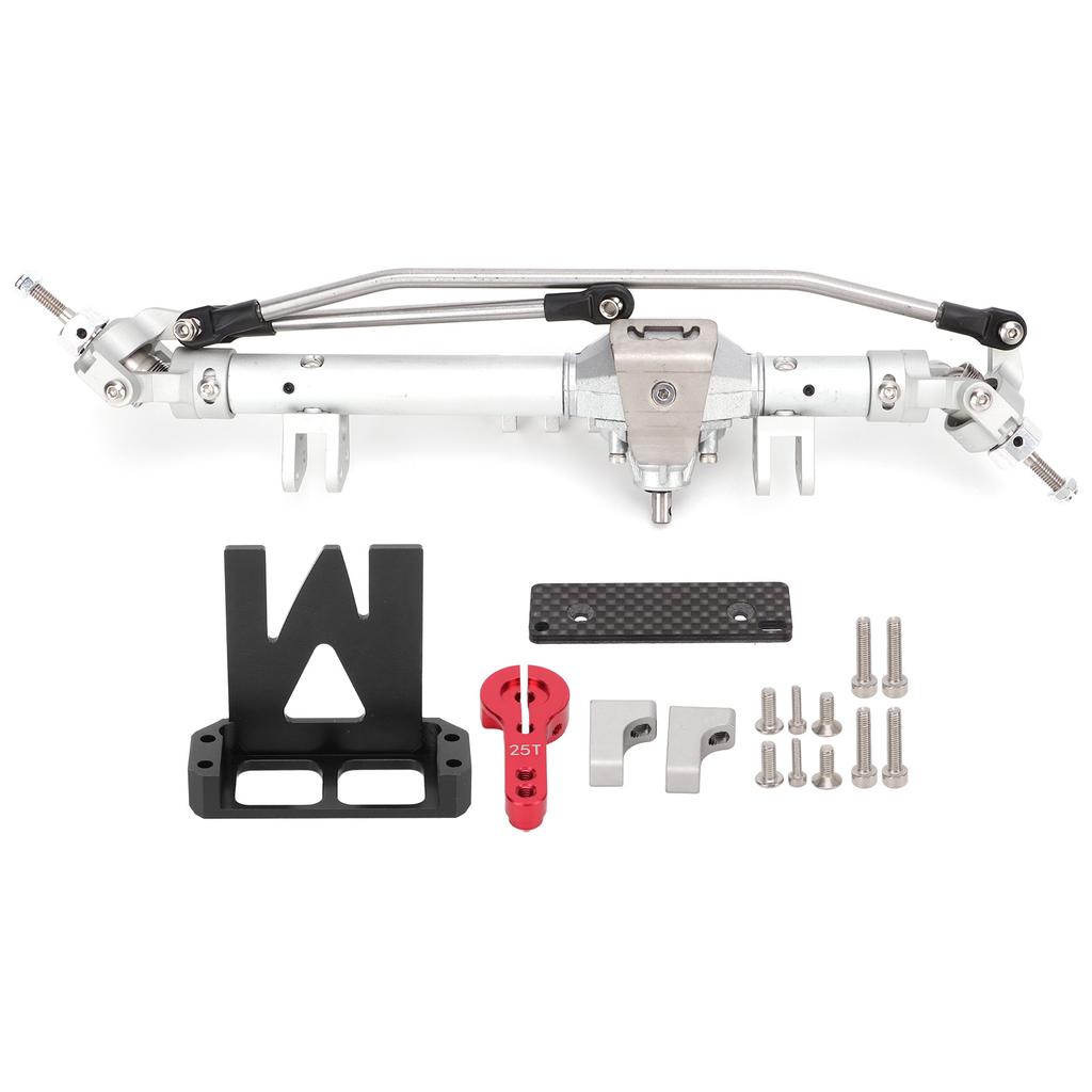 1 10 RC Front Axle Aluminum Alloy Diamond Shaped for Axial Wraith 90018 90020 90045 RR10 90048 90053Black