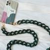 New Phone Accessory Detachable Chain Green Crossbody Resin Luxury Strap Phone Case Chains Acrylic Shoulder Lanyard Hanging Chain