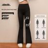 Girls' Korean Style High Waist Slimming Flare Leggings - Children's Yoga Pants for Spring & Autumn