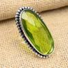 Beautiful Peridot Gemstone Handmade 925 Sterling Silver Ring Jewelry