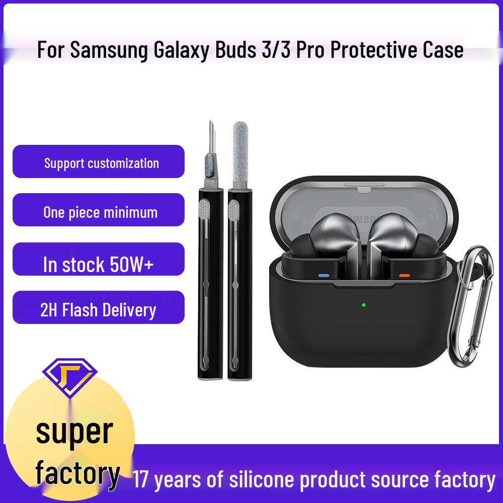 Silicone Protective Case for Samsung Buds 3 Pro and Buds 3 FE Earphones - Anti-Fall Design