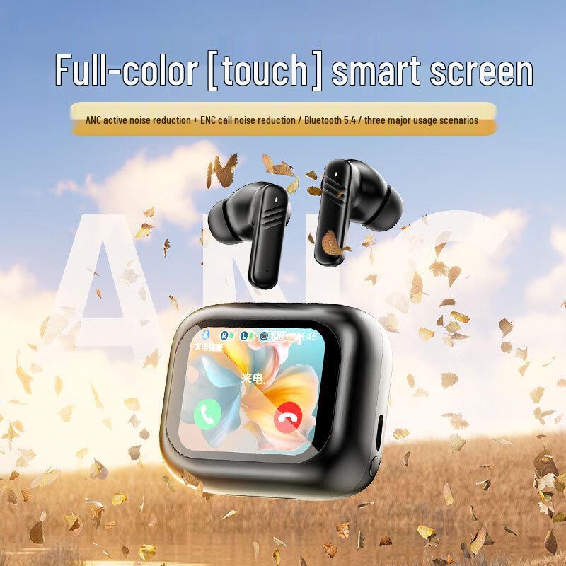 Tuolanzhe TWS LX-10ANC Noise-Cancelling Bluetooth Earphones with Screen