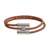HERMES Tournis Tresse Bracelets Men's Multicolor 106822633