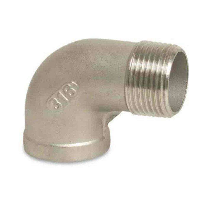 90 Degree Elbow In Stainless Steel, 1 Inch Threaded Fitting, V4A