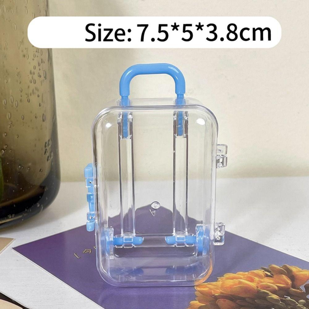 Cute Mini Roller Travel Suitcase Personality Creative Small Luggage Trolley Case Dollhouse Handbag Wedding Candy Box