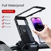 Universal Waterproof Bicycle Mobile Phone Holder Motorcycle Stands 360°Swivel Adjustable Bike Holder for 4.7-6.8" Mobile Phone