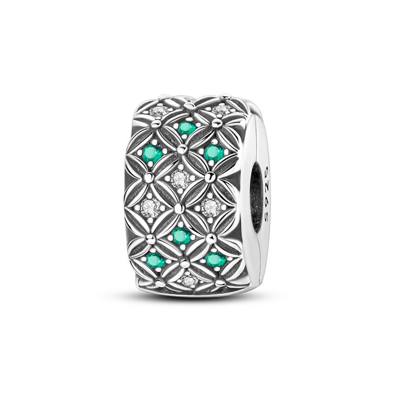 925 Silver Green Series Tree Cactus Avocado Pendant DIY Charm Beads Fit Bangle Charms Bracelet Women Jewelry