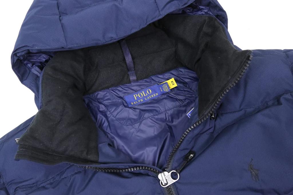 Polo Ralph Lauren Пуховик Рипстоп с Вышивкой Pony Размер AVIATORNAVY Мужская Куртка/Парка на Полной Молнии, XL, (Код продукта 0101971)