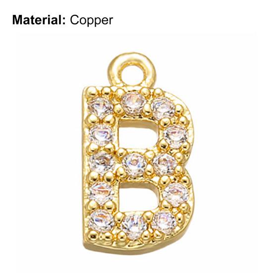 Necklace Pendant 26 Letters Rhinestones Jewelry Cute Sparkling Jewelry Pendant