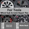 For Tesla Car Wheel Scratches Repair Pen Matte Black Dark Gun Gray Silver Black Multiple Colors