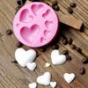 Loving Heart Shape Silicone Fondant Mold DIY Colorful Sweet Heart Candy Paste Cake Decorating Tool ARI