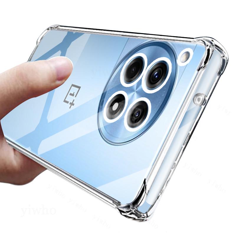 Shockproof Clear Case for OnePlus 12R CPH2609 Soft Silicone Transparent Back Cover for OnePlus 12 R Phone Protective Camera