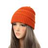 New Autumn And Winter Wool Cap European And American Women's Capped Cap Warm Knitted Cap Simple Solid-Coloured Cap