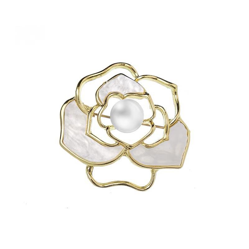 High-End Women's Brooch Collection: Butterfly, Camellia, Pearl Designs - Elegant Jewelry for Christmas & Men's Clothing Accessories