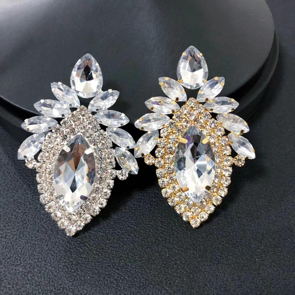 Изысканное кольцо с каплевидным стразом - Модный европейский и американский аксессуар для банкетной вечеринки