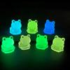5Pcs Frog Ornaments Vivid Image  Resin Miniature Landscape Ornament Colorful Glow-in-the-Dark Frog Home Supplies