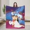 Aladdin Jasmine Cartoon Blanket Quality Soft Warm  Bedding Throws Winter Airplane Travel Couch Chair Funny Bedspread