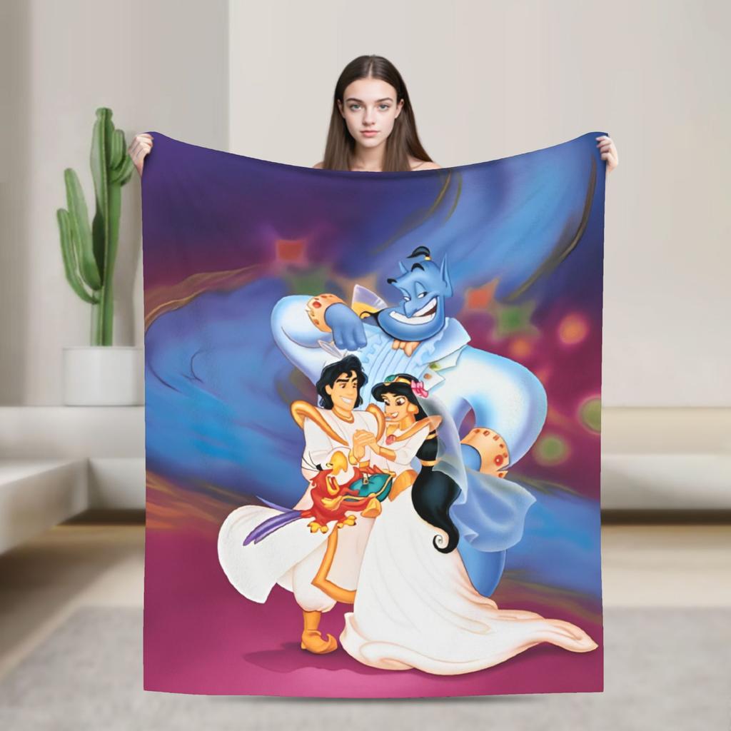 Aladdin Jasmine Cartoon Blanket Quality Soft Warm Bedding Throws Winter Airplane Travel Couch Chair Funny Bedspread