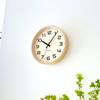 KATOMOKU plywood clock 23 Natural Wall Clock with Continuous Second km-145NARCS Hand, 304mm (SKP Radio-Controlled Clock)