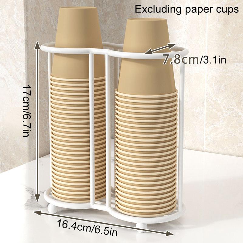 1 шт. Подставка для дисплея Двойная сетка Держатель для хранения Чай Одноразовый стакан Роскошная кружка Железная полка