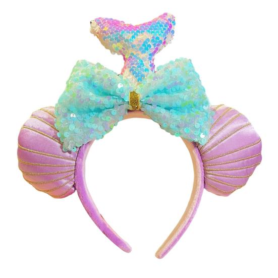 Повязка на голову в виде русалки, вдохновленная океаном, искусственная жемчужная ракушка, корона, повязка на голову для женщин и девочек, очаровательная