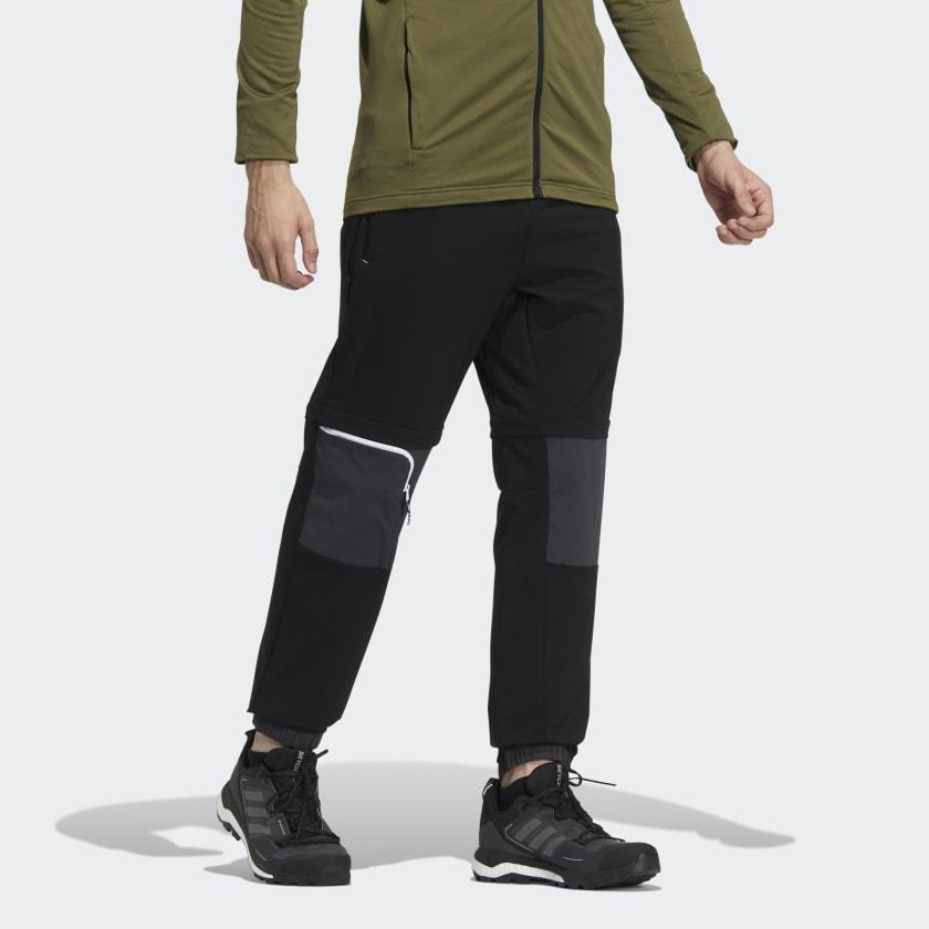 Adidas Voyager Detachable Legs Elastic Waist Jogger Pants Men Bottoms Black HE5257