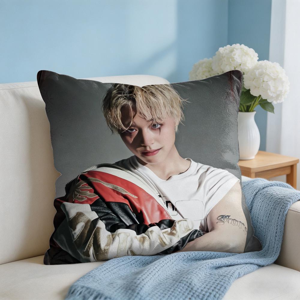 PPark JiHoon Singer Cushion Cover Square Pillow Bedroom Sofa Leisure Comfort Living Room Home Decoration X