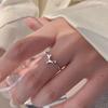 Mengmeng Little Fox Ring Female Creative Personality Animal Vegetarian Ring Recruitment Peach Blossom Index Finger Ring Opening Adjustable Tide